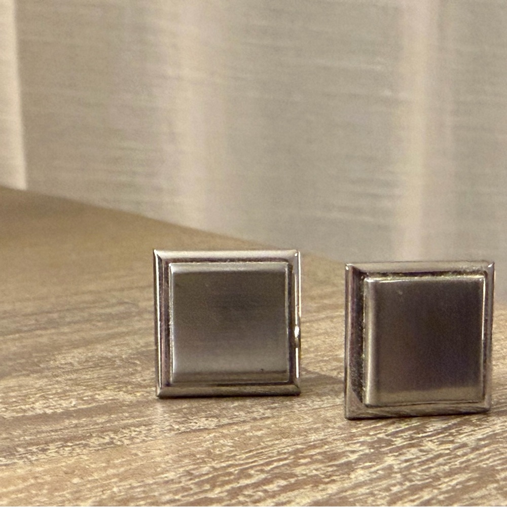Silver Square Cufflinks